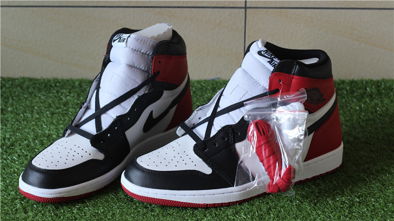 Authentic Air Jordan 1 OG Black Toe